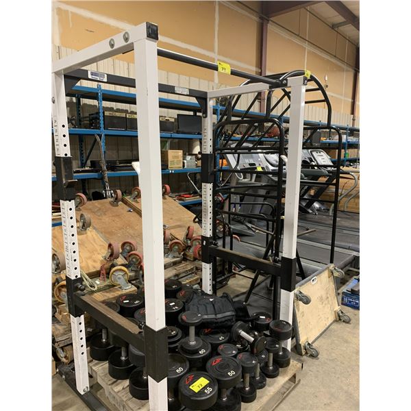 PARABODY SERIOUS STEEL WHITE / BLACK COMMERCIAL POWER RACK - Able Auctions