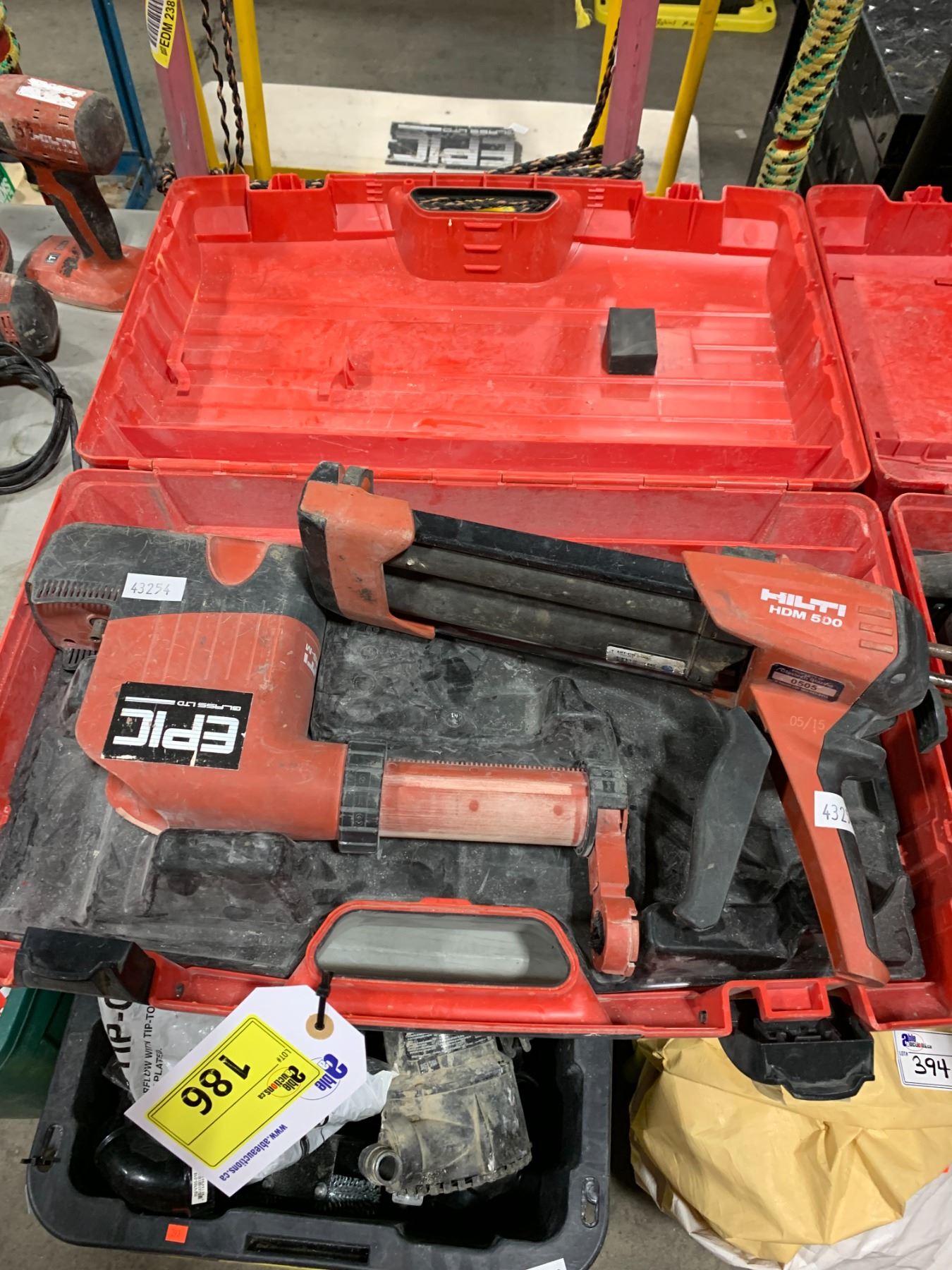 HILTI TE HDM 500 COMPOUND GUN WITH HILTI TE DRS-M UNIT IN HARD ...