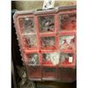 Image 3 : STANLEY FATMAX GUN METAL CHROME TOOL SET BOX & RED PLASTIC PARTS ORGANIZER BOX WITH CONTENTS