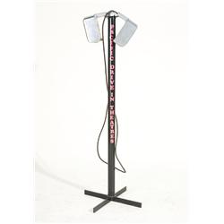 Drive In Movie Speaker on Aluminum Stand with Original Red Speaker Cover