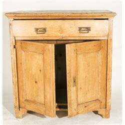 Rustic Pine Distressed Cabinet