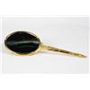 Image 1 : Decorative Gold Colored Oval Vanity Hand Mirror