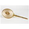 Image 2 : Decorative Gold Colored Oval Vanity Hand Mirror