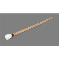 Vintage 1920's Cane with Electric Light Up Milk Glass Top