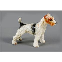 Small Ceramic Terrier Dog Figurine