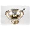 Image 1 : Silver Punch Bowl with Original Serving Spoon, Large