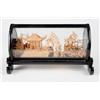 Image 1 : Hand Carved Chinese Miniature Village Sculpture in Enclosed Lacquered Case