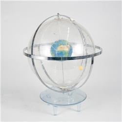 Constellations Globe with Model Earth, Sun and Moon on a Chrome Base 