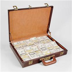 Gangster Mafia Fake Money Pack in Suit Case