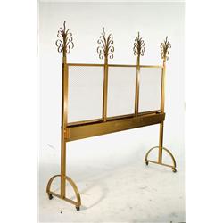 1920's Glamour Style 8' Rolling Screen with Holder