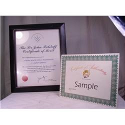 ROMEO AND JULIET 1996 Screen Used Merit Wall Award