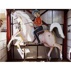 Vintage 1940's 11' Cowgirl Western Neon Store Sign 