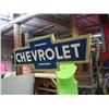 Image 1 : Vintage Tin Chevrolet Sign with 3D Lettering