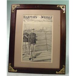 Harper's Weekly May 28, 1898 Newspaper, Framed