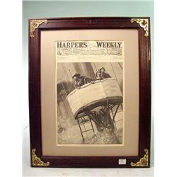 Harper's Weekly July 12, 1890 Newspaper, Framed