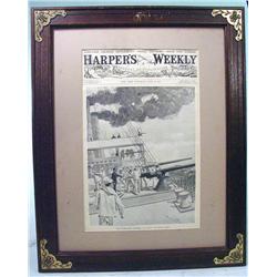 Harper's Weekly June 5, 1898 Newspaper, Framed