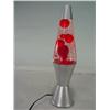 Image 1 : Small Silver Base Lava Lamp with Red Lava