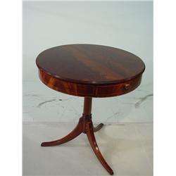 Vintage Dark Stained Baker Style Table 