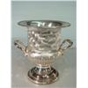 Image 1 : Silver Ice Bucket with Handles in a Brushed Finished 