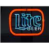 Image 1 : Vintage Miller Lite "Lite Beer" Neon Bar Sign 