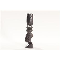 1960's Multi-Glazed Multi-Color Floral Vase