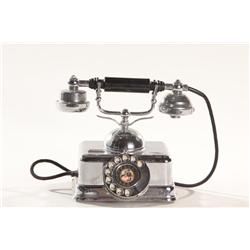 Vintage 1980's Chrome Telephone 
