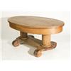 Image 1 : Rustic Oval Shaped Coffee Table 