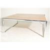 Image 1 : Post Modern Tubular Chrome Coffee Table 