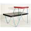 Image 1 : Tomic 2-Tier Red & Black Wire End Table 