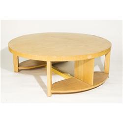 1950's American Mid Century Blonde Coffee Table 