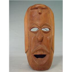 Hand Carved African Tribal Mask Wall Art