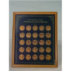 Framed Classic Car American Coin Set issued by Franklin Mint