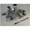 Image 1 : Ultra Modern Steel Chrome Desk Set by "El Cosco"