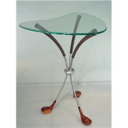 1950's Kidney Shaped Golf Club Table 