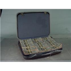 Government Spy Hard Suitcase with Prop Money