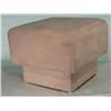 Image 1 : Contemporary Suede Ottoman Foot Stool 