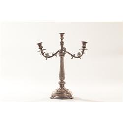 Vintage Silver Color 3-Tier Table Candle Holder