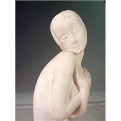 Abstract Nude Female Statue (Unpainted) 13" tall