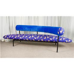 Unique Black Steel Pipe Chase Lounge with Pin Up Print