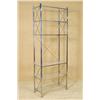 Image 1 : Chrome Metal rack with Glass shelves