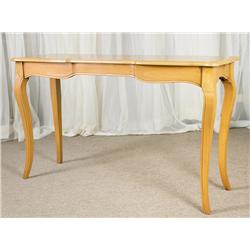 Early American Style Blonde Console Table 