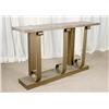 Image 2 : Vintage High Style Console Table Faux Marble Top