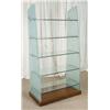 Image 2 : Contemporary Frozted Glass and Chrome Wall Unit Shelf