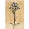 Image 2 : Vintage Frestanding Medieval Gothic CandeLabra with Vines