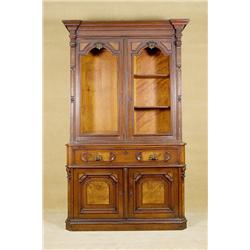 Vintage Queen Anne Style China Cabinet 