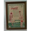 Image 1 : Small 1920's Style Framed Coca Cola AD