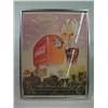 Image 1 : Small Chrome Framed Coca Cola AD  with 1950's Style Milk Shake Print 