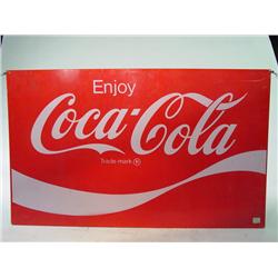 Large 2' Foot Painted Coca Cola 3d Tin Sign 