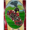 Image 2 : Vintage Stain Glass Window with Rail Road Train Theme 