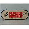 Image 1 : Vintage Cashier Hanging Sign 